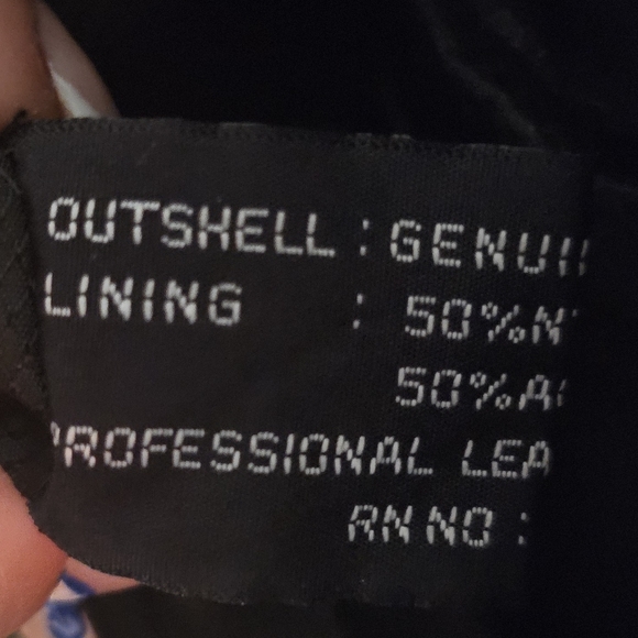 Metallic Black Snakeskin Leather Suede Mid  length blazer Jacket Size Medium - Picture 8 of 9